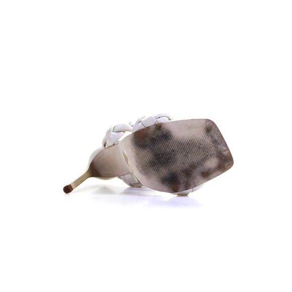 Steve Madden Womens Leather Open Toe Braided Straps Kenley Heels Ivory Size 9US - Picture 5 of 10